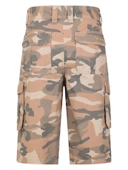 Mountain Warehouse Brown Mens Camo 100% Cotton Cargo Shorts - Image 3 of 6