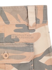 Mountain Warehouse Brown Mens Camo 100% Cotton Cargo Shorts - Image 5 of 6