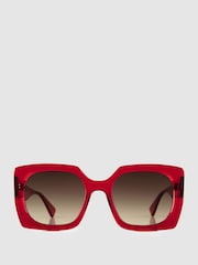 Curry and Paxton Oversized Rectangle Sunglasses - Image 1 of 4