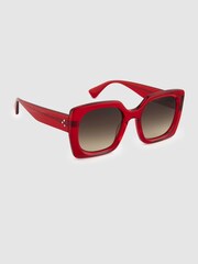Curry and Paxton Oversized Rectangle Sunglasses - Image 3 of 4