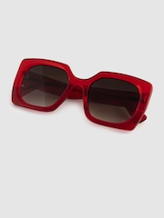 Curry and Paxton Oversized Rectangle Sunglasses - Image 4 of 4