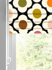 Orla Kiely Black Multi Spot Flower Made to Measure 100% Cotton Roman Blind - Image 2 of 6