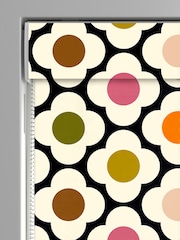Orla Kiely Black Multi Spot Flower Made to Measure 100% Cotton Roman Blind - Image 3 of 6