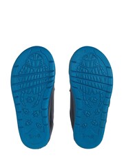 Start Rite Blue Hopper Leather Double Riptape Pre-School Shoes - Image 6 of 6