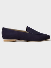 Crew Clothing Blue Suede Loafers - Image 3 of 5
