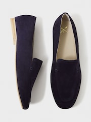 Crew Clothing Blue Suede Loafers - Image 5 of 5