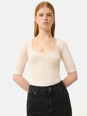 Jigsaw Scoop Neck Rib Top - Image 3 of 6