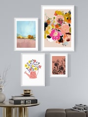 East End Prints White Summer Peach Wall Set - Image 1 of 1