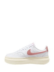 Nike White Court Vision Alta Platform Trainers - Image 2 of 4