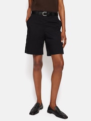 Jigsaw Black Washed Chino Shorts - Image 1 of 7