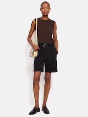 Jigsaw Black Washed Chino Shorts - Image 3 of 7