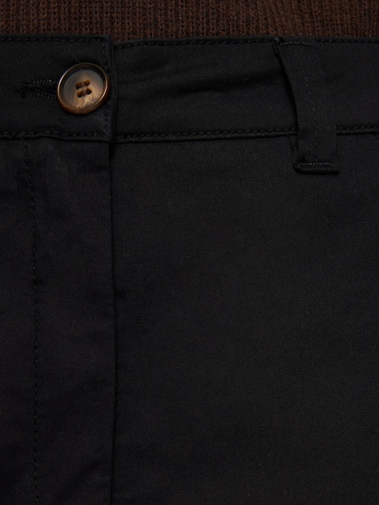 Jigsaw Black Washed Chino Shorts - Image 7 of 7