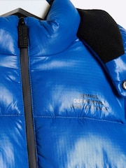 River Island Blue Boys Heavyweight Puffer Coat - Image 4 of 4