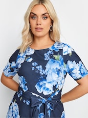 Yours Curve LONDON Scoop Neck Skater Dress - Image 4 of 4