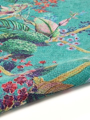 Laurence Llewelyn-Bowen Blue Cotswold Fantasia Washable Flat Weave Rug - Image 6 of 6