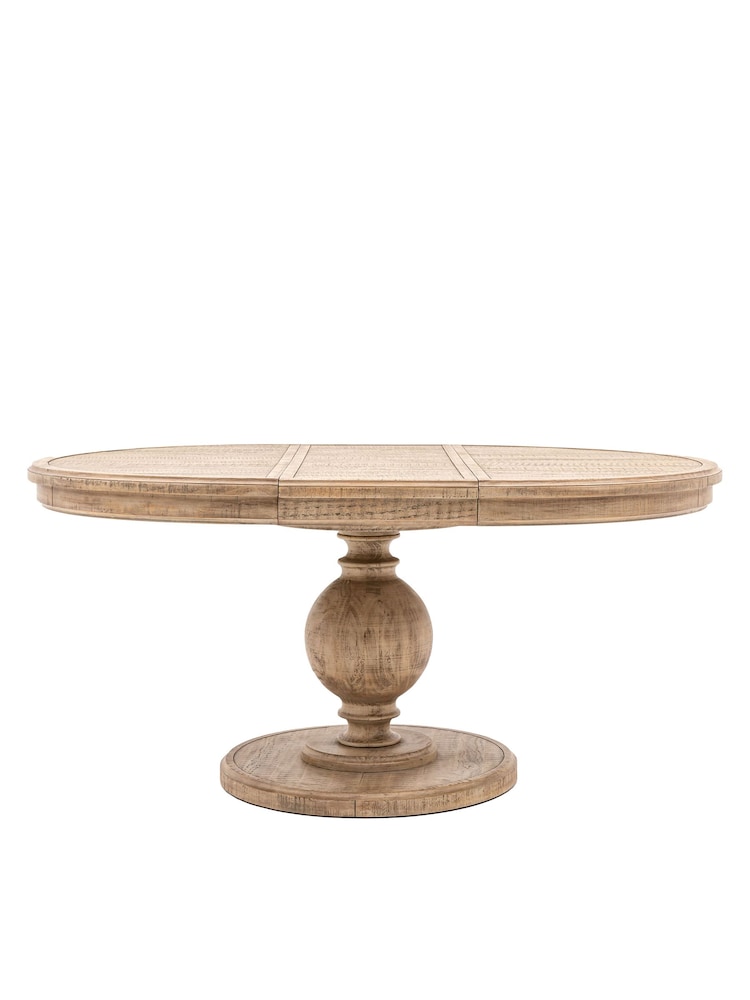 Gallery Home Natural Eastfield Round Ext Dining Table - Image 5 of 5 Gallery Home Natural Eastfield Round Ext Dining Table - Image 5 of 5