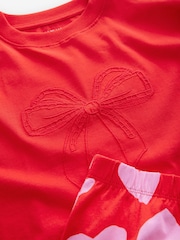 Red Bow/Heart Bow Jogger Pyjamas 3 Pack (3-16yrs) - Image 12 of 13