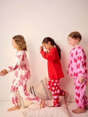 Red Bow/Heart Bow Jogger Pyjamas 3 Pack (3-16yrs) - Image 3 of 13