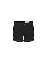 NOISY MAY Black Mid Rise Stretch Denim Shorts - Image 6 of 7