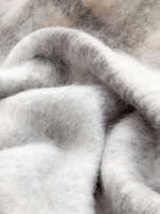 Grey Check Heavyweight Blanket Scarf - Image 6 of 7