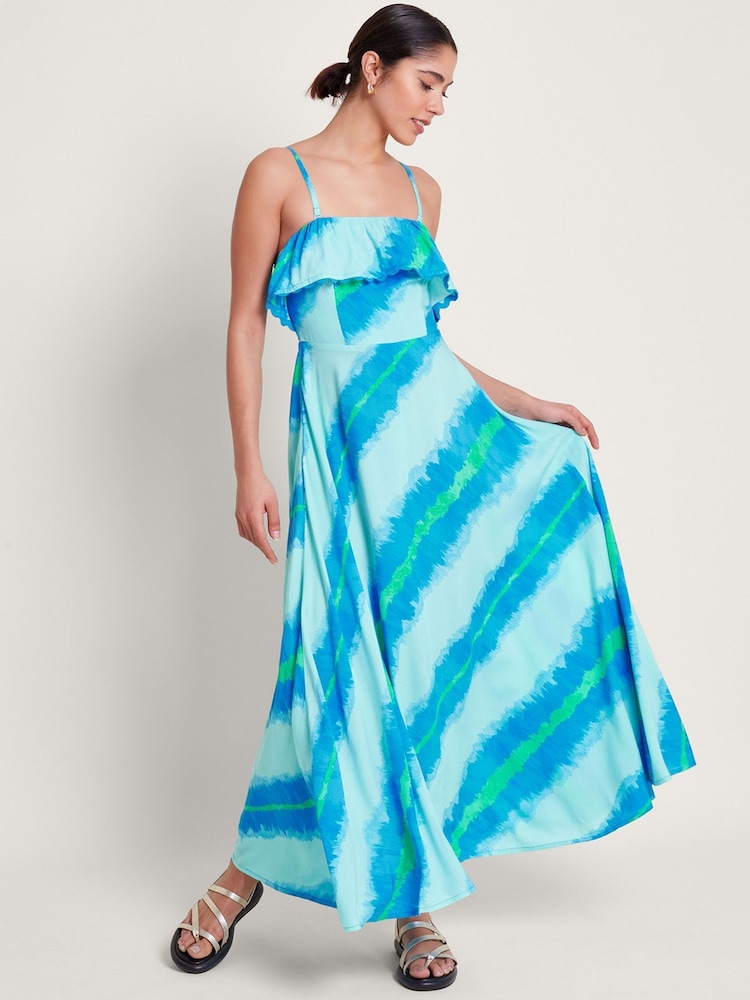 Monsoon Blue Zifia Stripe Dress - Image 1 of 5
