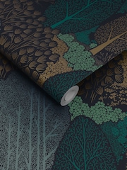 Graham & Brown Blue Scandiscape Wallpaper Sample - Image 3 of 3