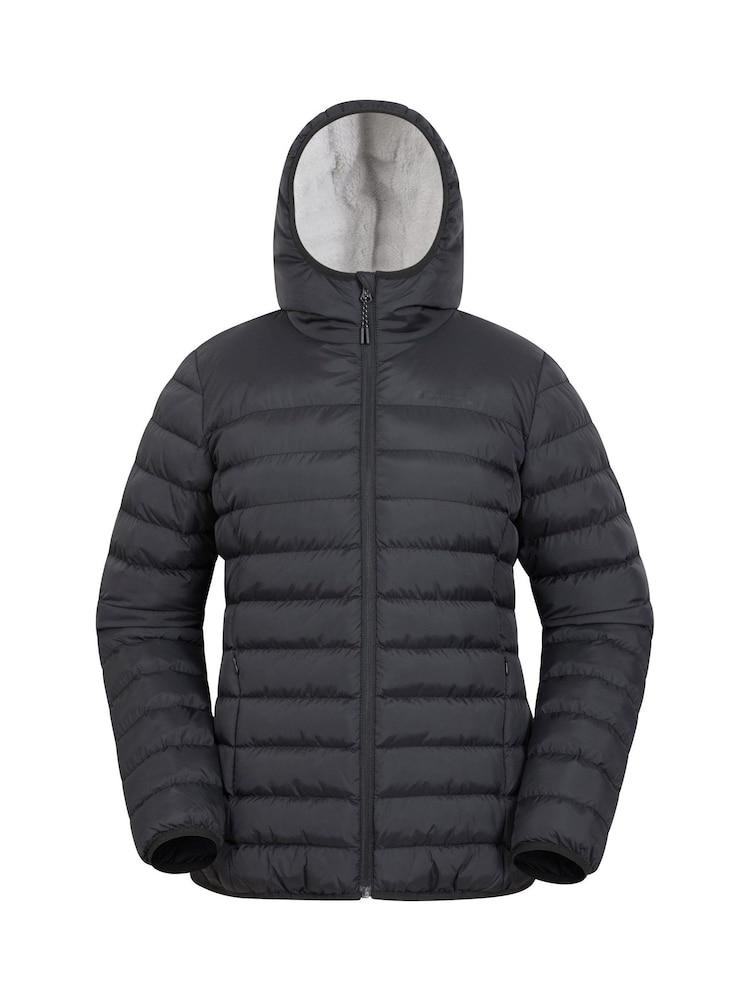 Mountain Warehouse Black Womens Seasons Water Resistant Faux Fur Lined Padded Jacket - Image 1 of 5