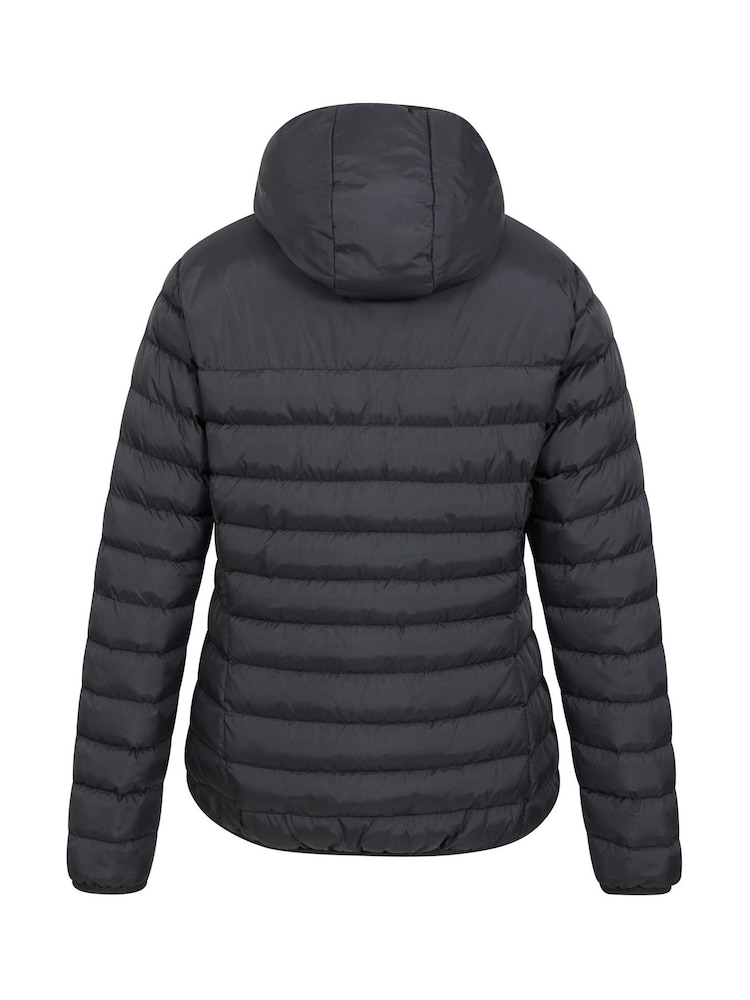 Mountain Warehouse Black Womens Seasons Water Resistant Faux Fur Lined Padded Jacket - Image 2 of 5