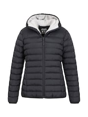 Mountain Warehouse Black Womens Seasons Water Resistant Faux Fur Lined Padded Jacket - Image 3 of 5