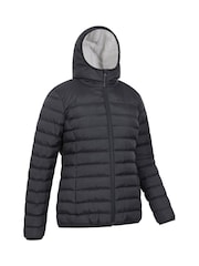 Mountain Warehouse Black Womens Seasons Water Resistant Faux Fur Lined Padded Jacket - Image 5 of 5