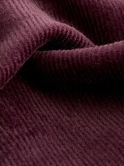 Burgundy Hourglass Cord Flared Trousers - Image 7 of 7