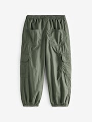 Khaki Green Lined 100% Cotton Parachute Cargo Trousers (3-16yrs) - Image 2 of 3