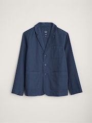 Seasalt Cornwall Light Blue Mens Tollgate Jacket - Image 5 of 6