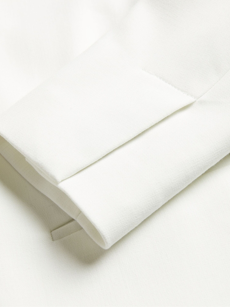 Ted Baker White Manabuj Cropped Tailored Jacket - Image 6 of 6