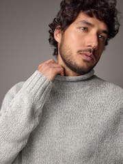 Neutral Regular Fit Tulip Neck Jumper - Image 1 of 9