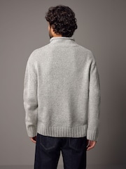 Neutral Regular Fit Tulip Neck Jumper - Image 5 of 9