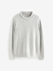Neutral Regular Fit Tulip Neck Jumper - Image 7 of 9