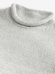 Neutral Regular Fit Tulip Neck Jumper - Image 9 of 9