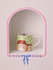 Cath Kidston Green Meerkats Green Billie Mug Set Of 4 - Image 1 of 4