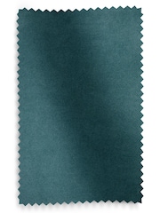 Set of 2 Soft Velvet Marine Blue Hewitt Upholstered Dark Wood Leg Dining Chairs - Image 9 of 9