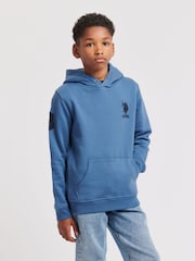 U.S. Polo Assn. Blue Boys Player 3 100% Cotton Hoodie - Image 1 of 4