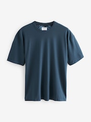 Navy Blue Scion Floral Modal Premium Short Sleeve Pyjamas Set - Image 8 of 10