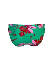 Pour Moi Green & Pink Multi Free Spirit Foldover Bikini Briefs - Image 4 of 4
