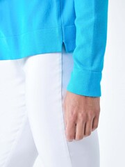 Roman Blue Plain Stretch Cardigan - Image 5 of 5