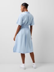 French Connection Sky Blue Arielle Shirt Dress - Image 2 of 4