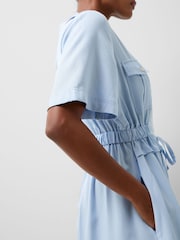 French Connection Sky Blue Arielle Shirt Dress - Image 3 of 4