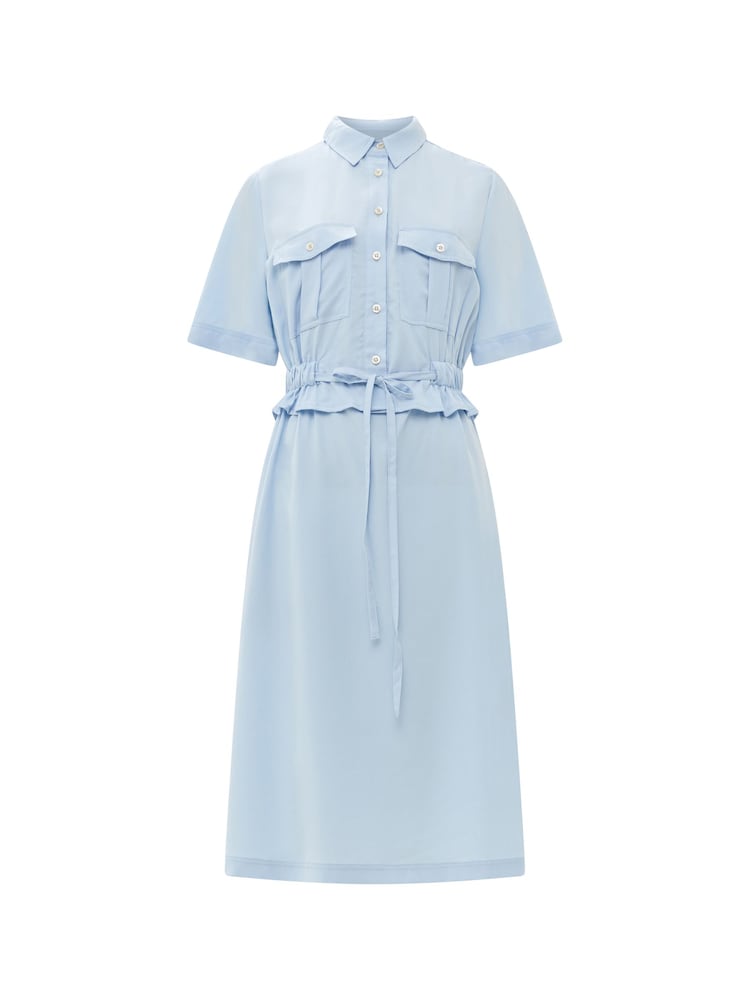 French Connection Sky Blue Arielle Shirt Dress - Image 4 of 4