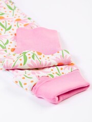 Frugi White Daisy Print All-In-One Zipped Sleepsuit - Image 2 of 5
