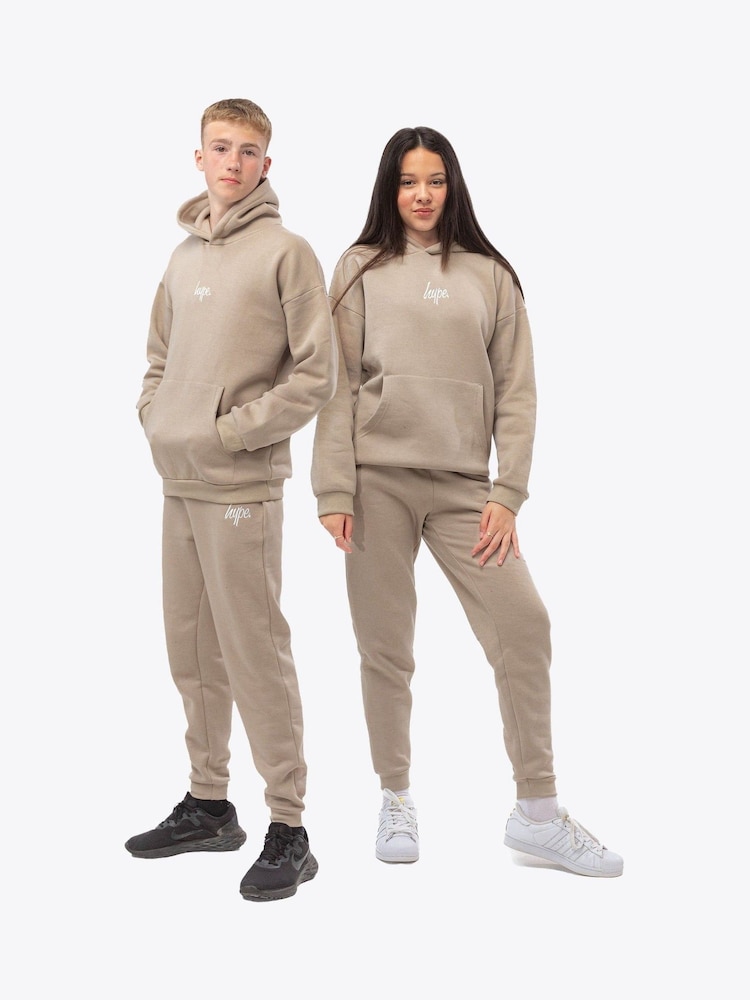 Hype. Kids Beige Sand Tracksuit - Image 1 of 4