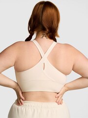 Victoria's Secret PINK White Shell Seamless Sports Bra Top - Image 2 of 3